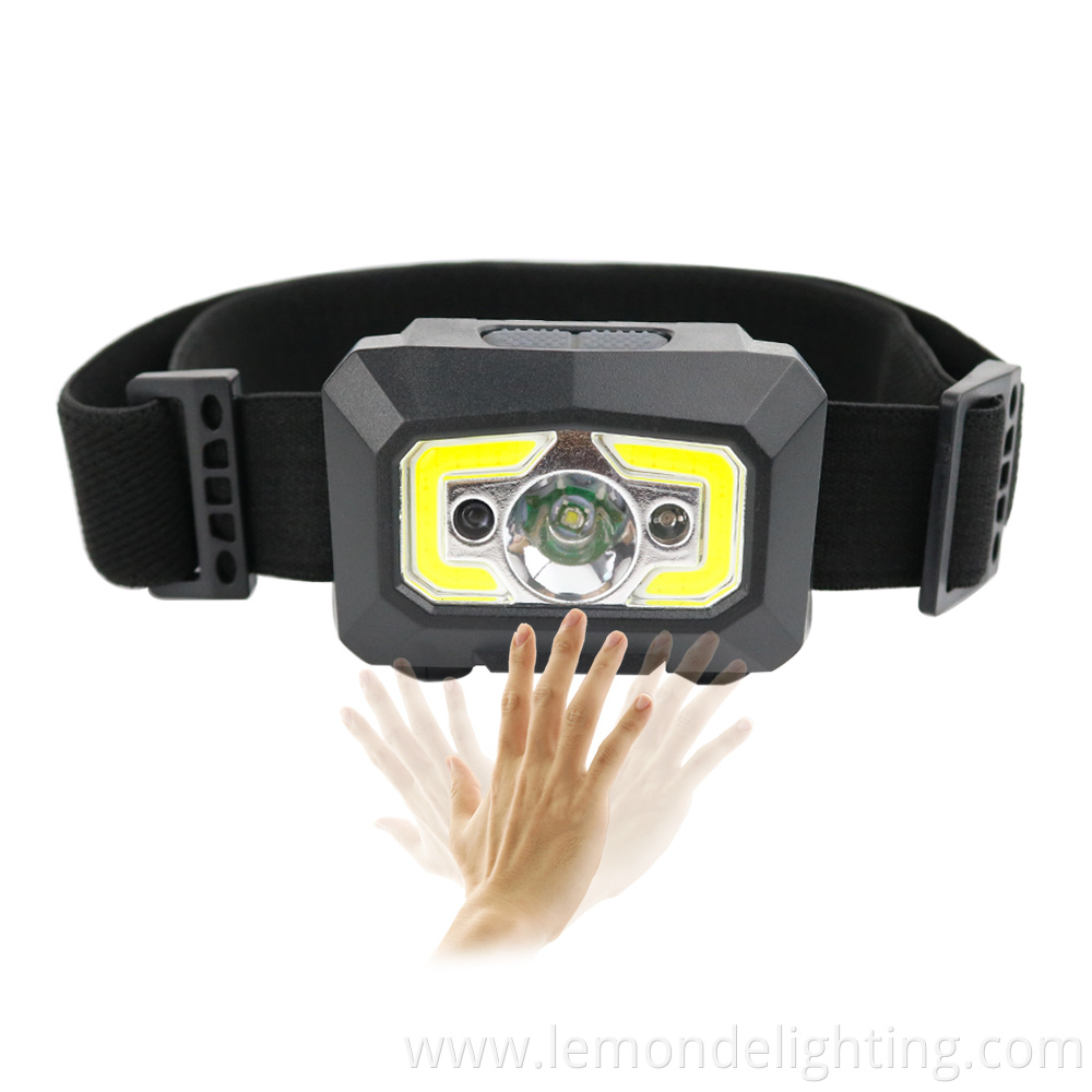 Waterproof USB rechargeable head torch